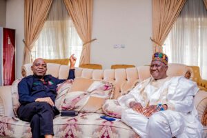 Photo: Abia Police Commissioner, Bala, Visits Governor-elect Alex Otti 