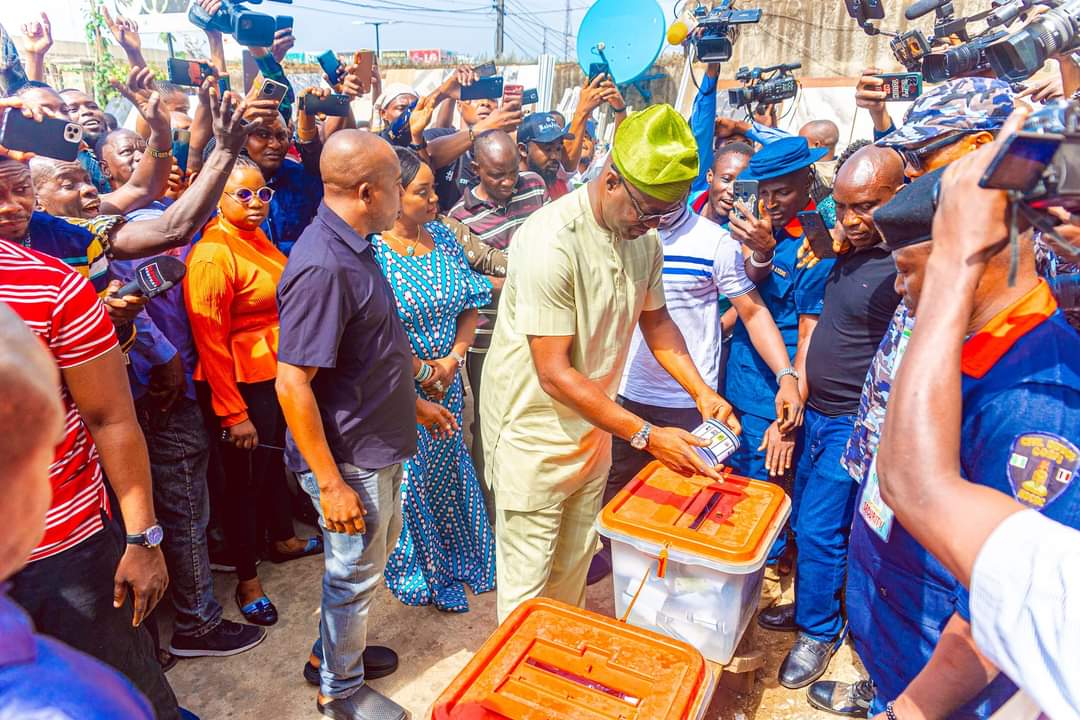 Guber Polls: Oyo Governor, Seyi Makinde, Casts Vote