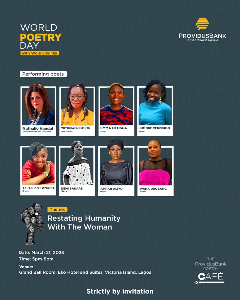 Verses in Honour of Womanhood As 2023 Providus Bank World Poetry Day Café Holds March 21