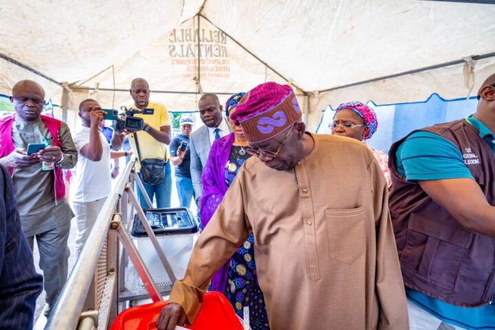 Guber Polls: Tinubu Casts His Vote In Ikeja, Lagos