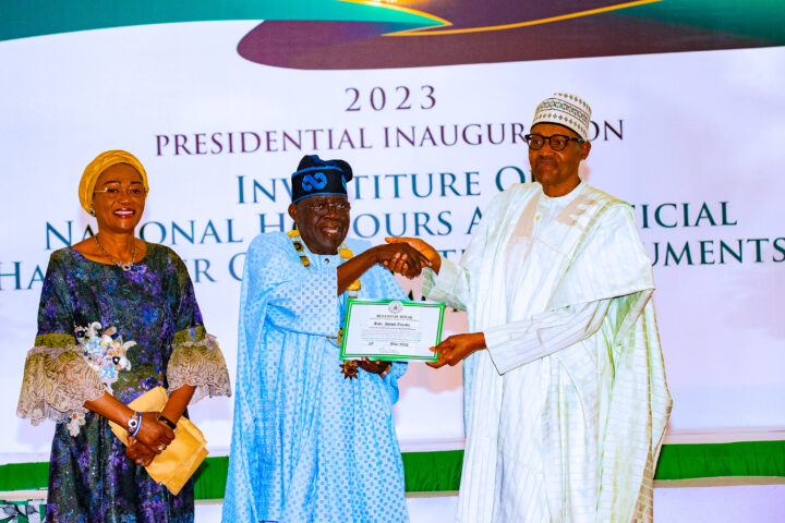 President Buhari Honours Tinubu As Nigeria's President-Elect