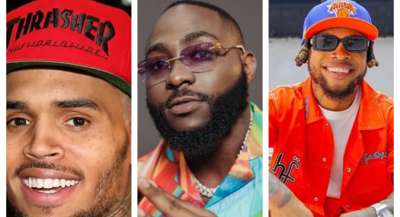 Davido Unites Chris Brown, Poco Lee In 'Unavailable' Challenge'