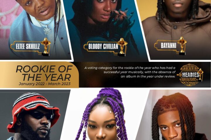 2023 Headies Awards: Odumodublvck, Guchi, Others Nominated For ‘Rookie Of The Year’