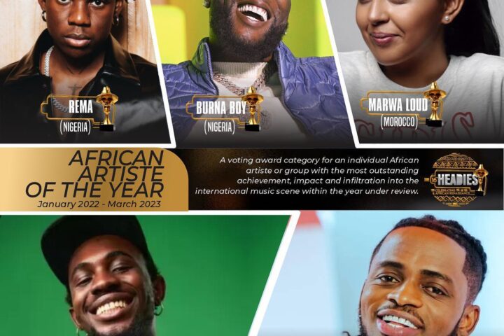 2023 Headies Award: Full Nominations List