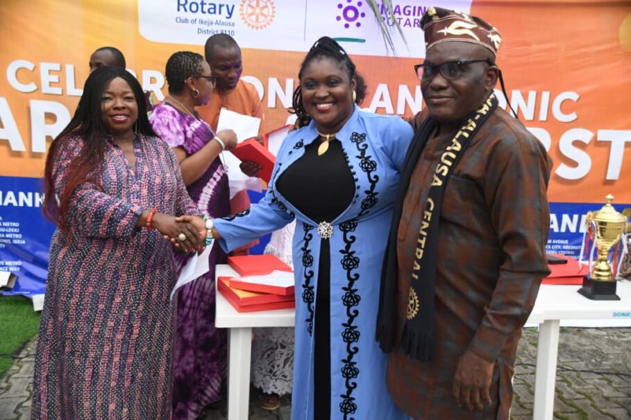 Celebrating Rotary Club of Ikeja-Alausa Central and President