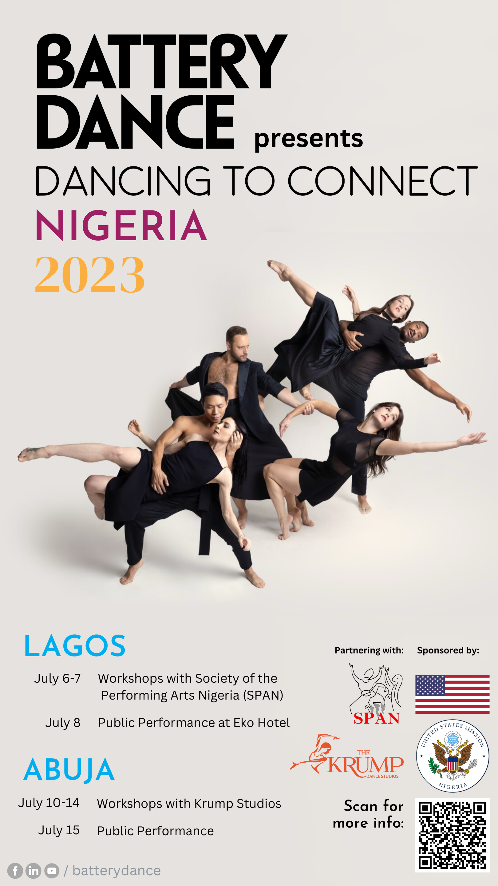 Battery Dance Returns To Nigeria, Holds Workshops, Performances in Lagos, Abuja