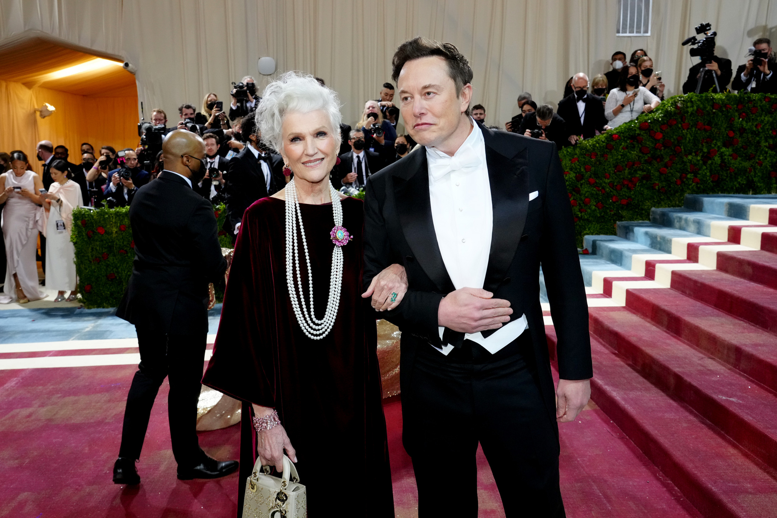 Maye Musk and Elon