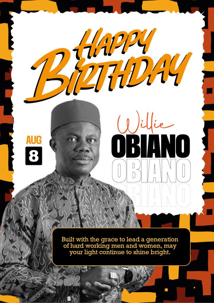 Immediate past governor of Anambra State, Chief Willie Obiano, marks his 68th birthday, today, 8 August 2023.