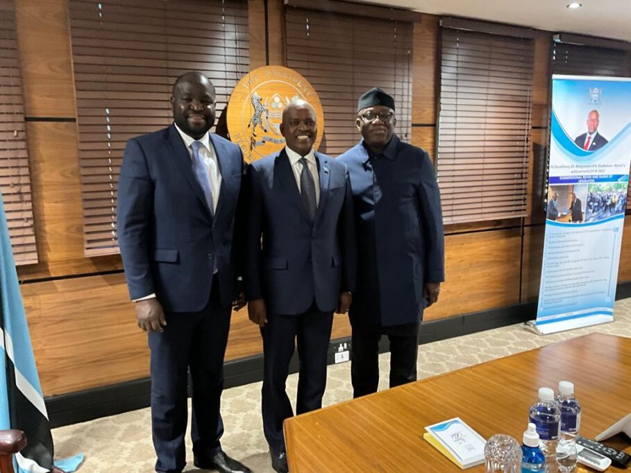 Photos: Fayemi Meets Botswana President, Discusses Investments In Tech, Agric, Others