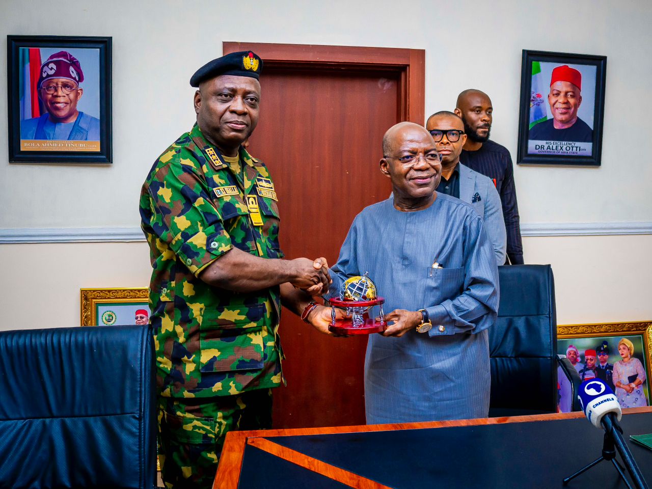 Navy Boss, Ogalla, Visits Abia, Lauds Otti's Effort In Improving Security