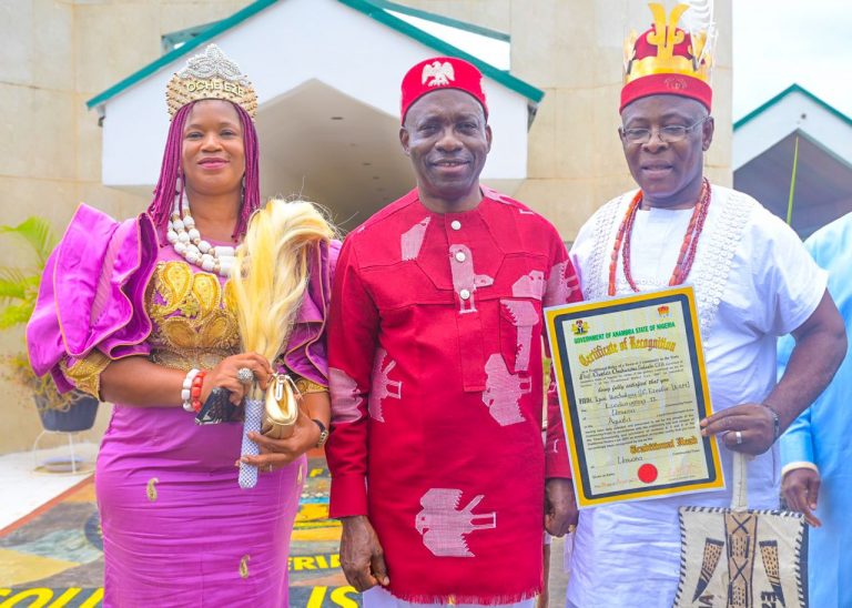 Soludo Presents Certificates Of Recognition To 4 Newly Elected Traditional Rulers 