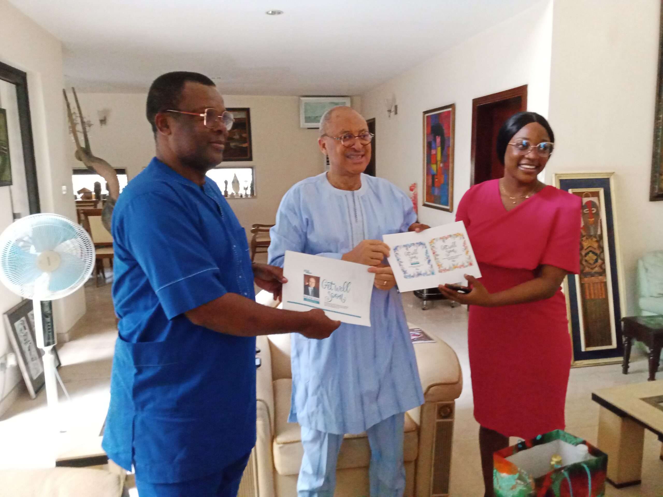 Prostate Cancer: Dr Mbamalu Leads Prime Business Africa On Special Visit To Prof. Utomi