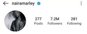 Naira Marley's Instagram Follower Count Drops By 500,000 Over Mohbad's Death