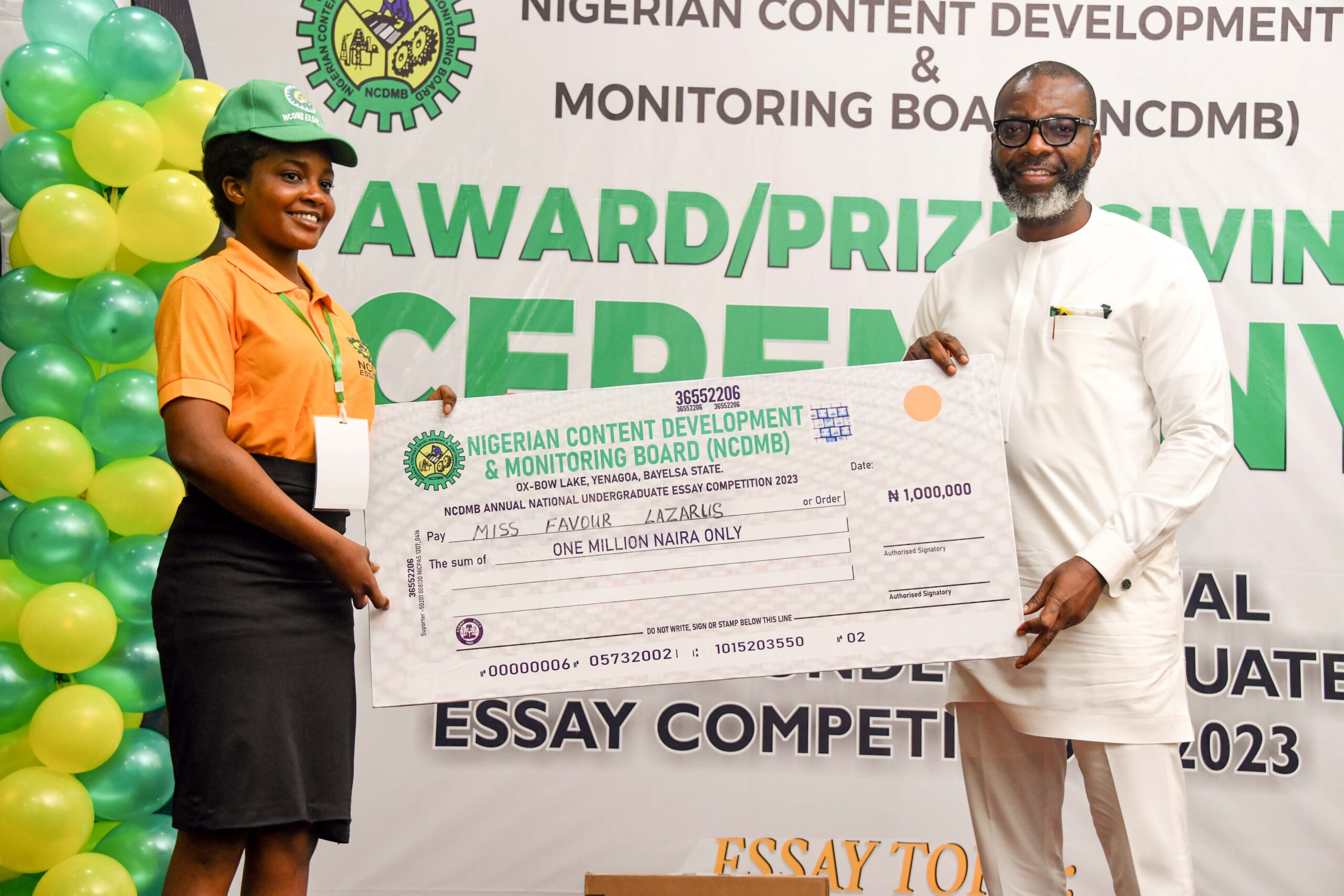 winner of national essay competition