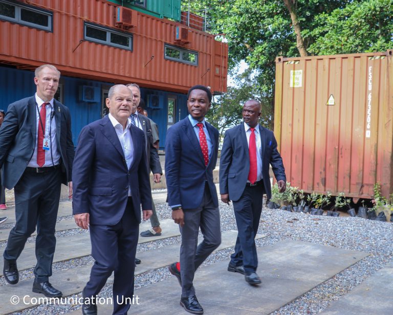 German Chancellor, Olaf Scholz Visits UNILAG's MAD House