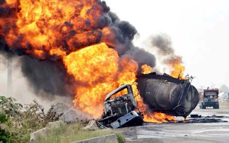 Petrol Tanker Explosion Roasts 12 To Death On Benin-Warri Road