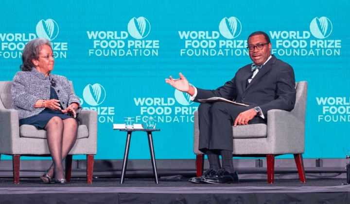 Do not overlook Africa’s trillion dollar food and agribusiness sector, African Development Bank chief tells investors at World Food Prize Dialogue