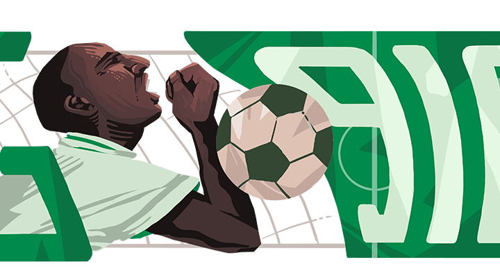 Google Doodle Celebrates Rashidi Yekini's 60th Birthday
