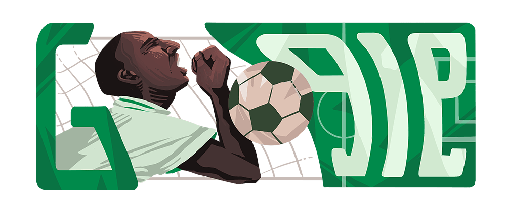 Google Doodle Celebrates Rashidi Yekini's 60th Birthday