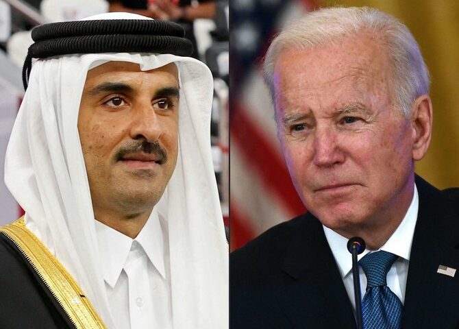 Qatar's Emir, President Biden Discuss Israel-Hamas