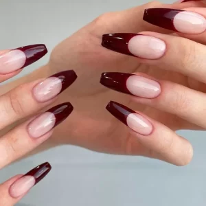 20 Latest Burgundy Nail Designs For Christmas Holiday 