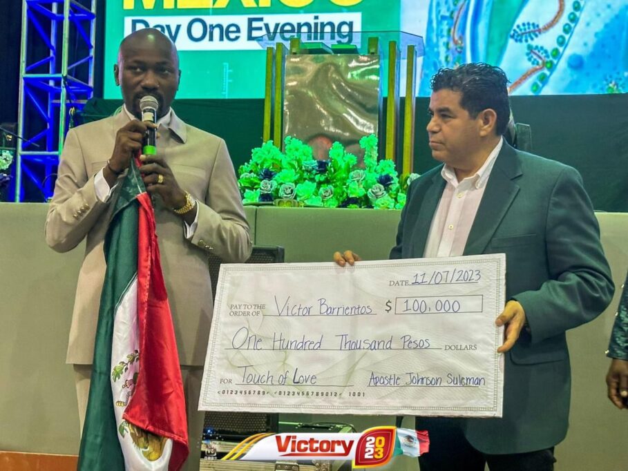 Apostle Suleman Feeds Migrants At Mexico-US border, Donates $5,900