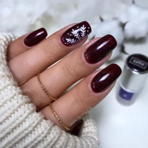 20 Latest Burgundy Nail Designs For Christmas Holiday 