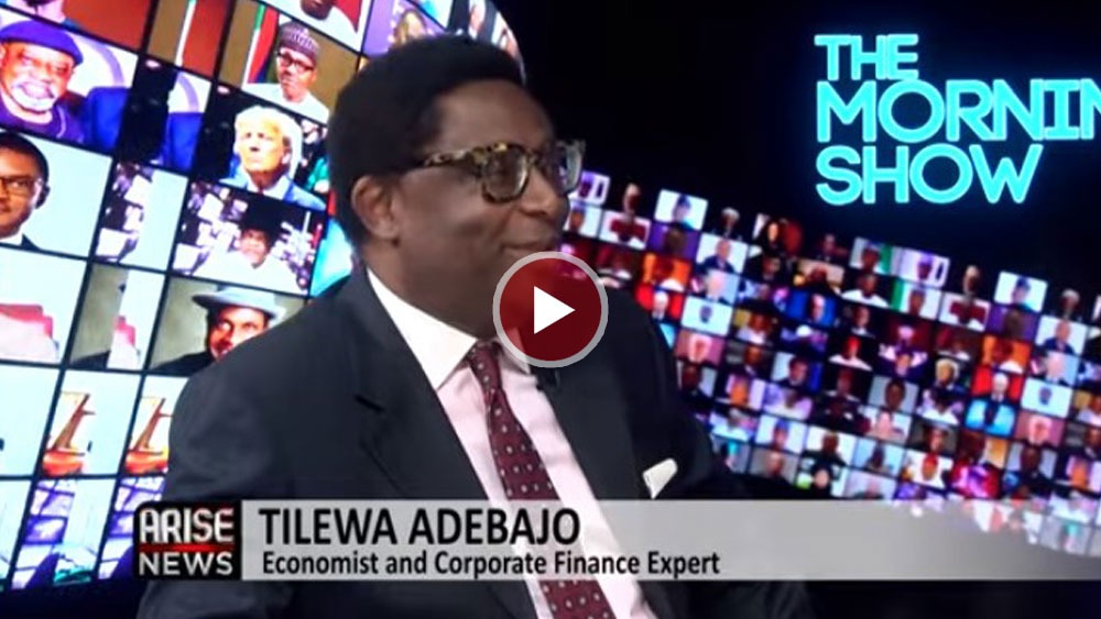 Tilewa Adebajo Calls For Diversifying Revenue Base To Tackle Nigeria's Inflation