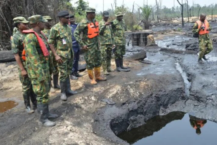 Nigerian Military Seizes Over 500,000 Litres Of Stolen Crude Oil In One Week