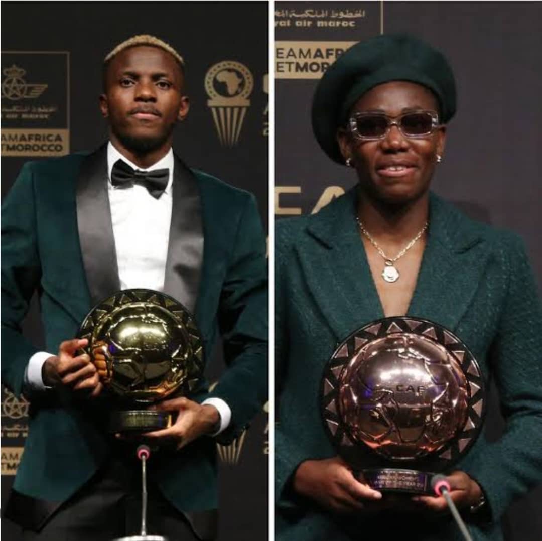 Tinubu Praises Osimhen, Oshoala, Nnadozie For CAF 2023 Awards Triumph