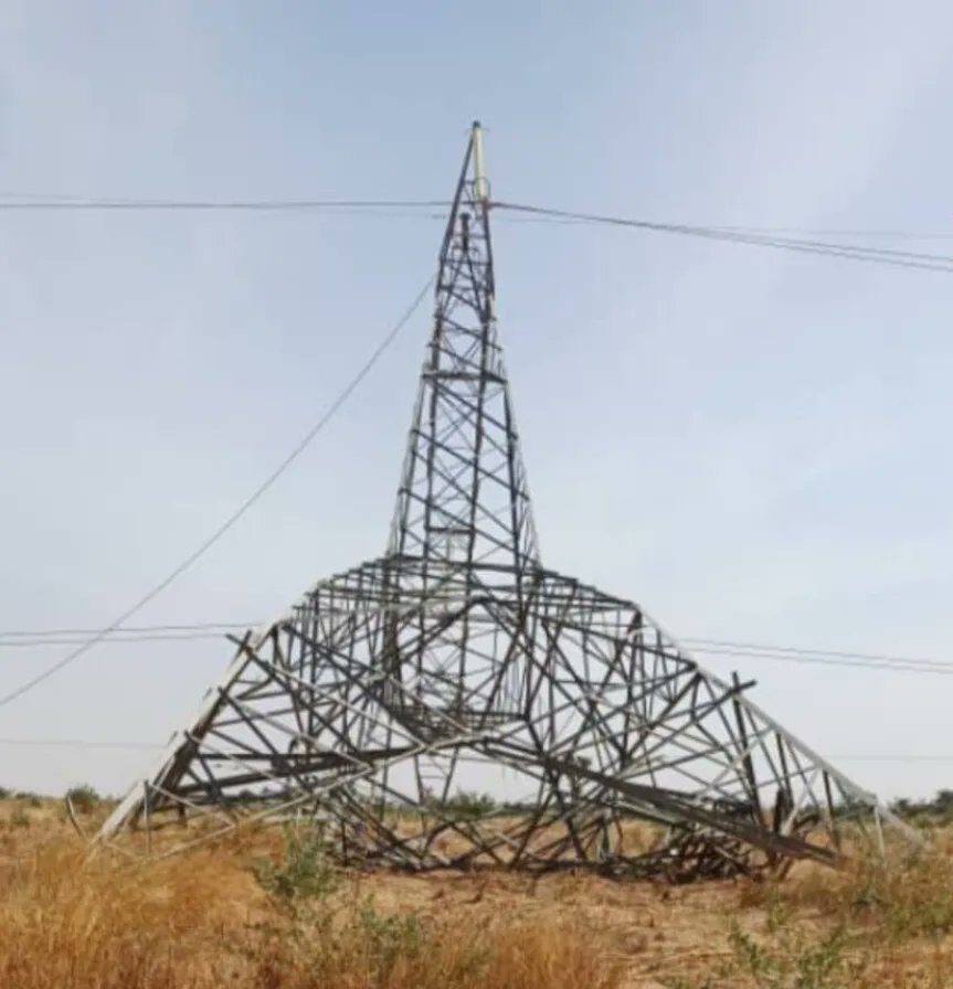 Total Blackout In Parts Of Northeast Nigeria As Vandals Pull Down TCN Towers