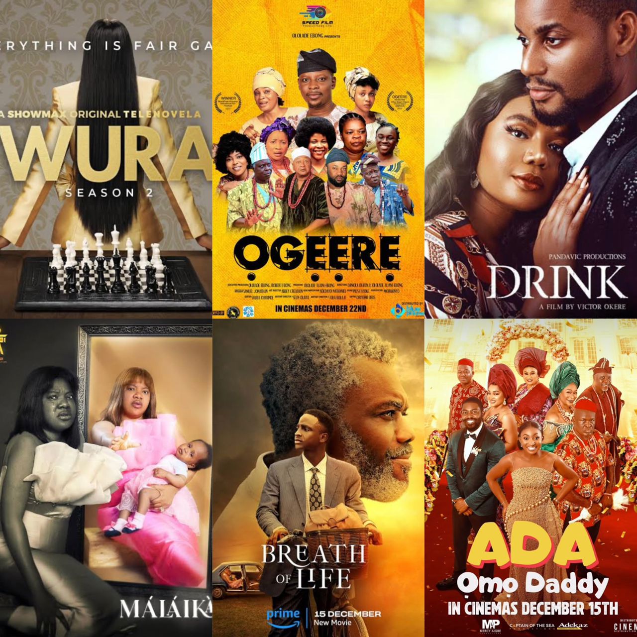 7 Nollywood Movies Coming To The Cinemas This December