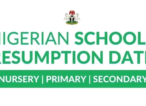 Official School Resumption Date For 2024/2025 Academic Session