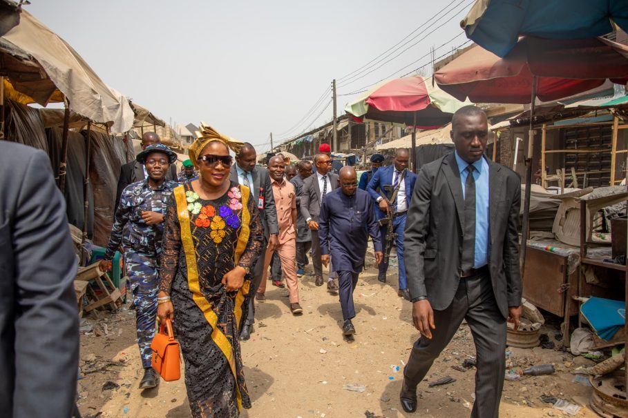 Otti Promises To Rebuild Shops In Aba Market Raised By Fire