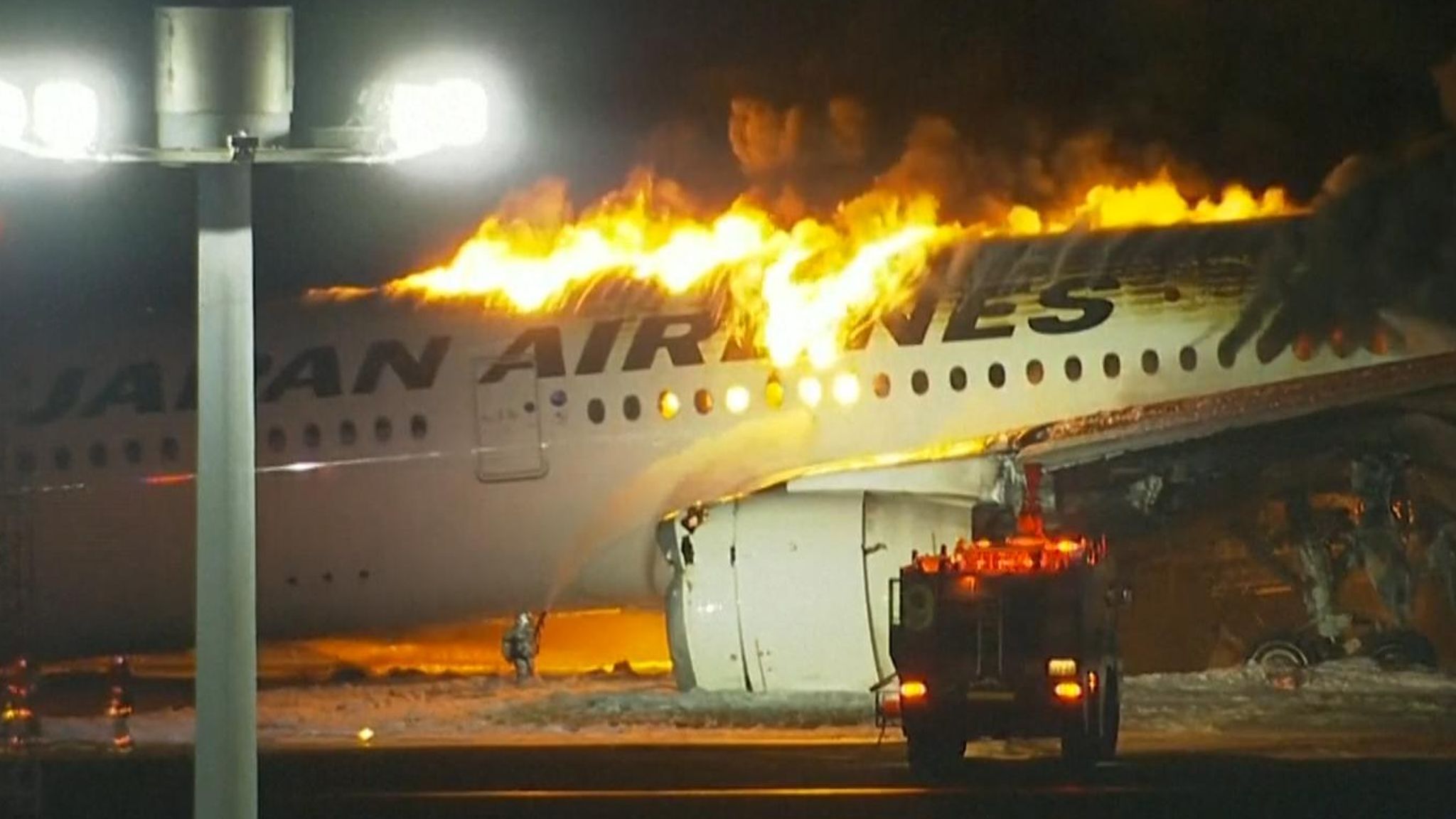 Miraculous Escape For 360 Passengers As Coast Guard Plane Collides At Haneda Airport, Killing 5 Personnel