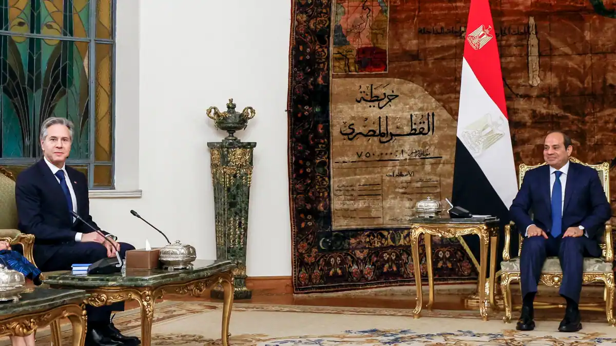 U.S Secretary Of State, Blinken Visit Cairo To Discuss Gaza Hostage Deal With Egypt President Sisi