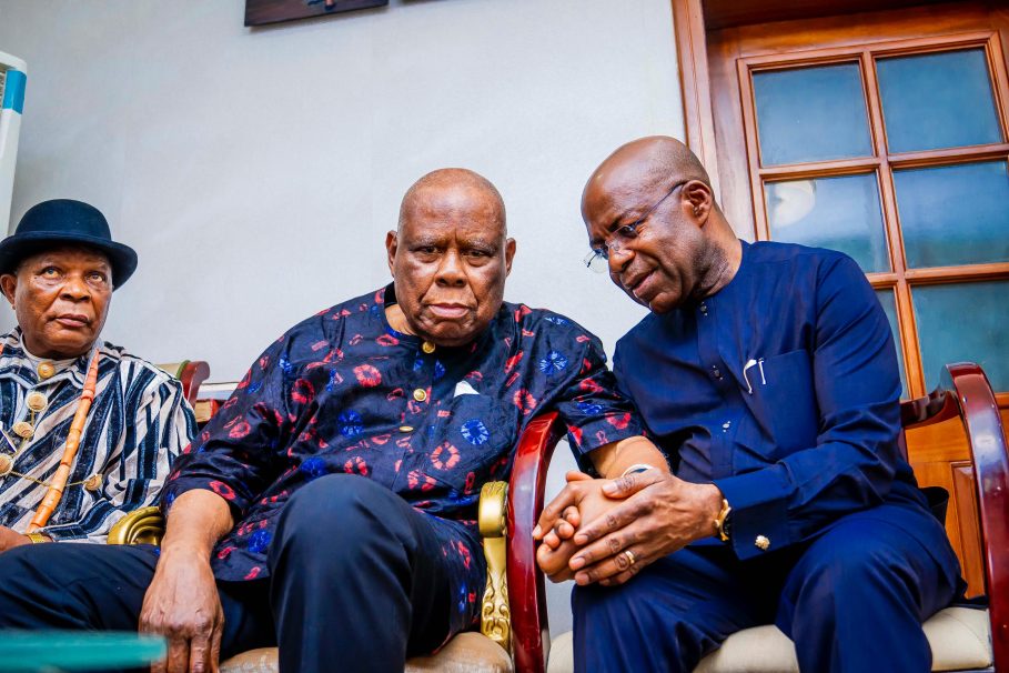 Abia Gov Otti Pays Condolence Visit To  Wigwe Family [Photos]