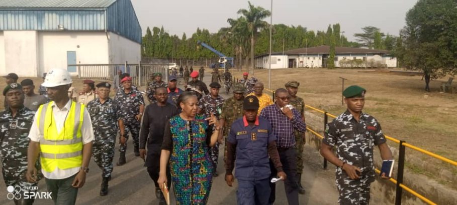 Photos: Top Security Officers, Abia Govt Officials Visit Geometric's Power Plant In Aba Ahead Of Presidential Commissioning Monday