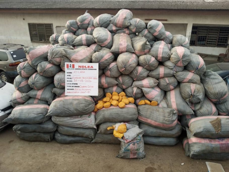 NDLEA Launches Massive Raids In Lagos, Edo, Ondo, Seizes 44,948kg Drugs, 11 vehicles