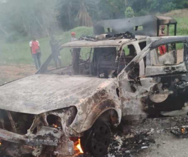 2 Die As Gunmen Attack Police Patrol Van With Dynamite In Imo