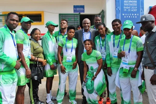 Nigeria boxers at the African Games in Morocco e