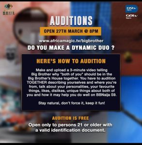 Big Brother Naija Calls For Season 9 Auditions 