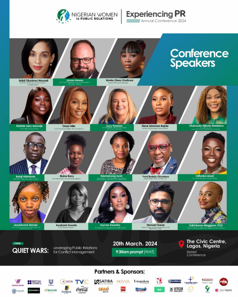 Nigerian Women in Public Relations Unveils Keynote Speaker, Sponsors and Partners for Experiencing PR Conference