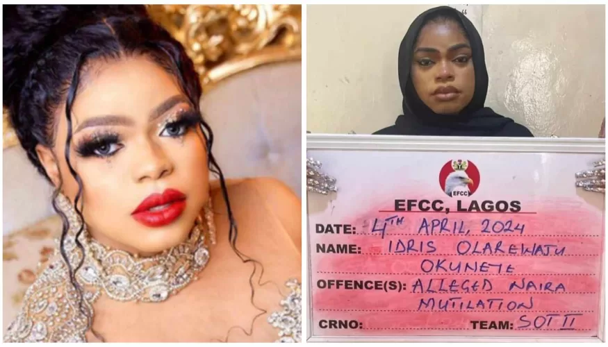 Bobrisky Sentenced To Six Months For Naira Abuse