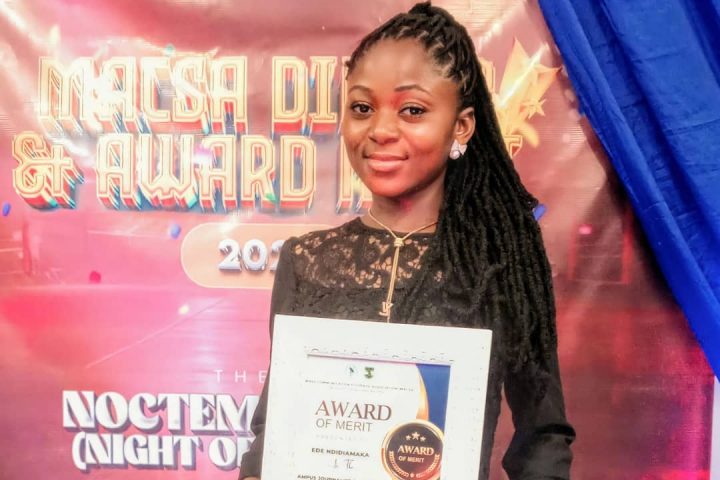 UCJ-UNN President Bags ‘Campus Journalist Of The Year’ Award