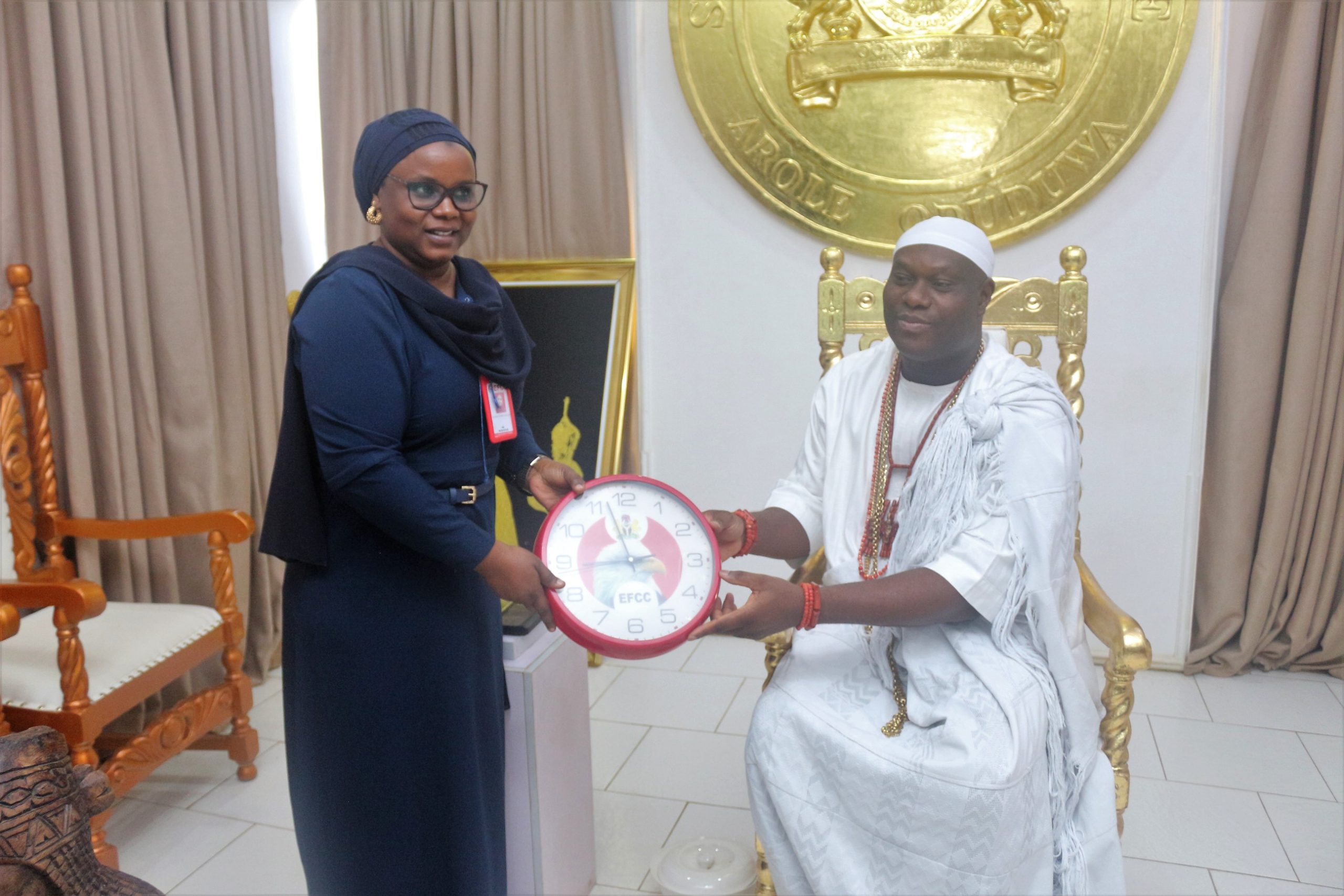 Ooni Of Ife Hails EFCC Chairman's Commitment To Fight Against Corruption