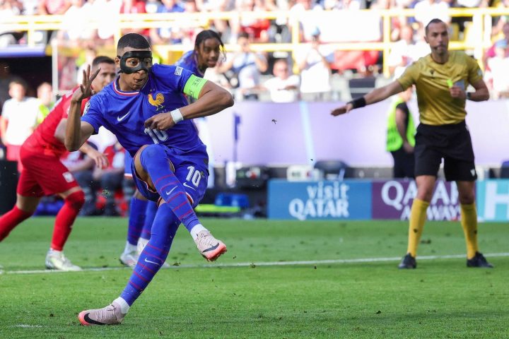 Kylian Mbappe gave France the lead from the penalty spot