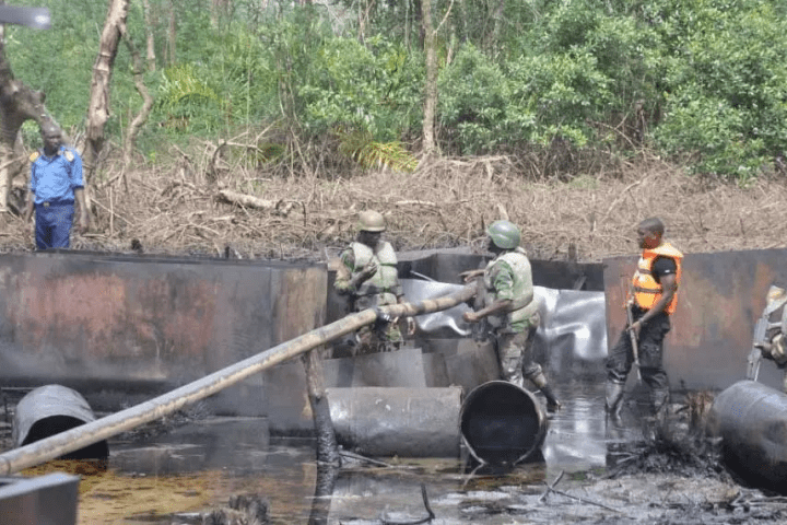 Troops Crack Down On 105 Illegal Refining Sites, Deny Oil Thieves Over N1.8bn