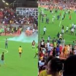 rangers enyimba match abandoned as fans invade pitch