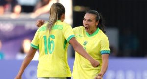 Ageless martha of brazil celebrates lone goal victory